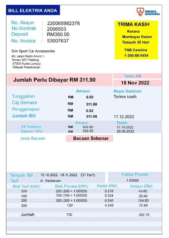  Minol USA business utility bill 